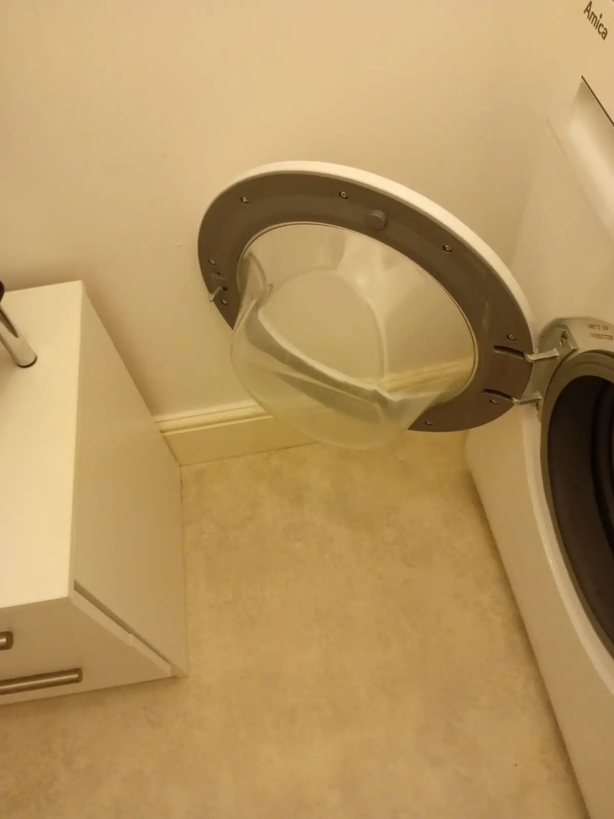 Bathroom floor clean